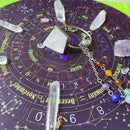 Round Pendulum Divination Tablecloth Runes Altar Constellation Tarots Card Pad