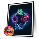 5D Diamond Painting Kit DIY Abstract Game Full Round Drill Mosaic Pictures