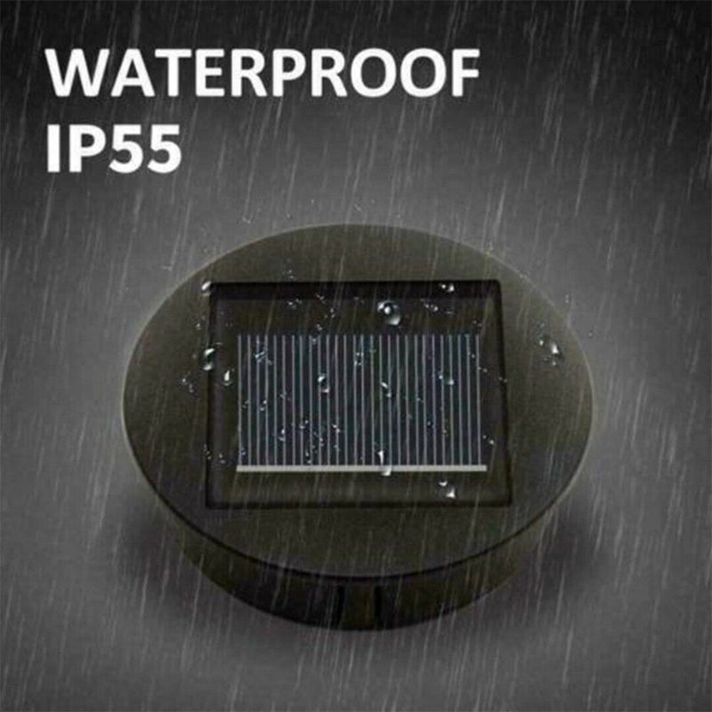 white LED Garden Solar Powered Replacement Round LED Light Box Outdoor Lighting