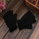 Novelty Fashion Fingerless Gloves Knitted glove Half Finger Warm Black handwear
