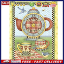 DIY Full Round Drill Diamond Paint Cup Clock Mosaic Rhinestone Drawing Pict