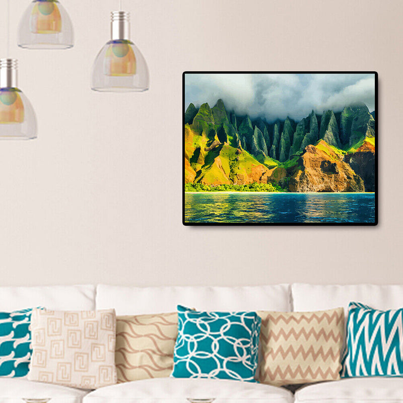 Landscape No Frame Pictures By Number DIY Digital Coding Oil Painting Home Decor