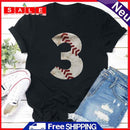 Independence Day Baseball Three Tea T-Shirt (Black XXL)