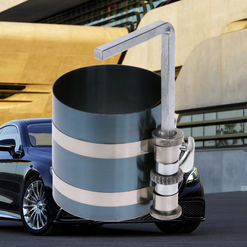 4"" Car Motor Piston Ring Compressor Tool Installer Steel Tape Ratchet 53-175