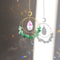 Suncatcher Crystal Moon Circle Chandelier Pendant Prism Hanging Lamp Ornament