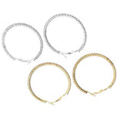 Round Circle Shiny Drop Earrings Crystal Hoop Earrings Dangle Jewelry Ear Stud