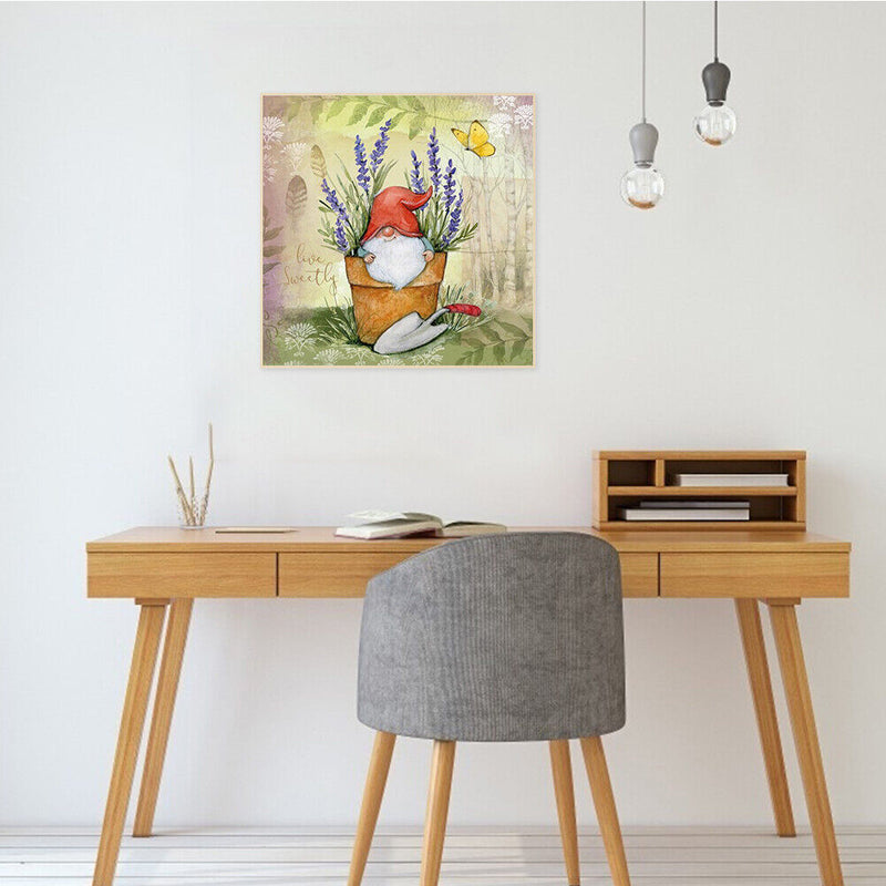 5D DIY Full Drill Round Shape Goblin Rhinestone Diamond Drawing Home Decoration