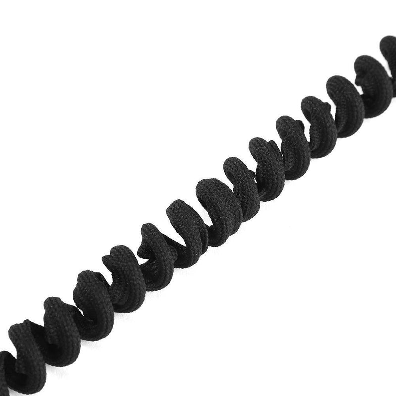 Elastic Kayak Canoe Paddle Leash Surfboard Surfing Safety Rope (Black)