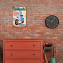 Car Sheet Metal Drawing Metal Painting Tin Poster Bedroom Sign for Wall Home