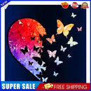 DIY Oil Paint by Numbers Half Heart Butterfly Hand Painted Acrylic Drawing