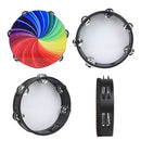 8"" Double Row Rainbow Tambourine Percussion Instrument Hand Drum Stage Props
