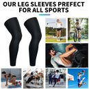 1 Pair Breathable Knee Guard Cover Men Women Calf Compression Socks (XL) Newly