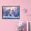 Counted Cross Stitch Kits Canvas 14CT Needlework Sets DIY (VS-0037 Wolf)
