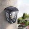 Retro LED Solar Light Outdoor Motion Sensor Street Garden Wall Lamp (Round)