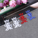 2pcs Flower Metal Cutting Die Stencil for DIY Scrapbooking Embossing Folder-1966