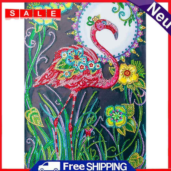 Flamingos 5D DIY Partial Special Shape Drill Diamond