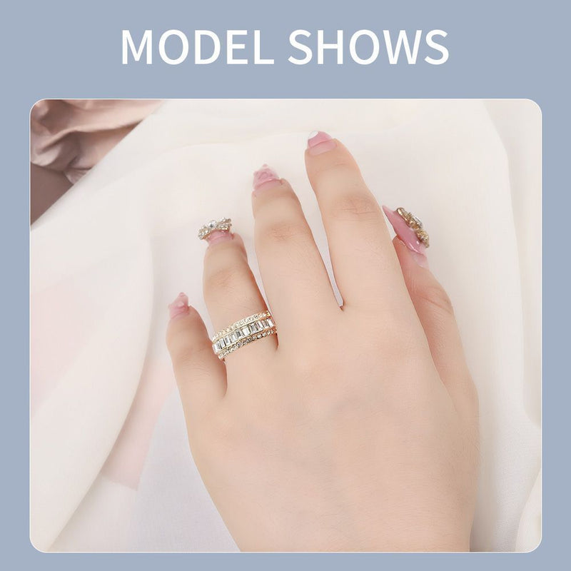Exquisite Promise Womens Jewelry Diamond Ring Wedding Ring Christmas Gift