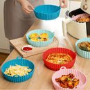 Silicone Air Fryers Basket Replacemen Grill Pan Bakeware for Oven Steamer Cooker