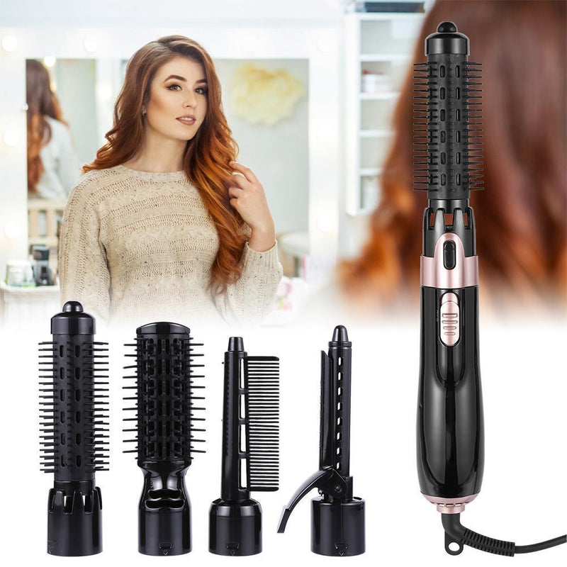 Professional Hair Dryer Electric Hot Air Comb Brush Hair Curler