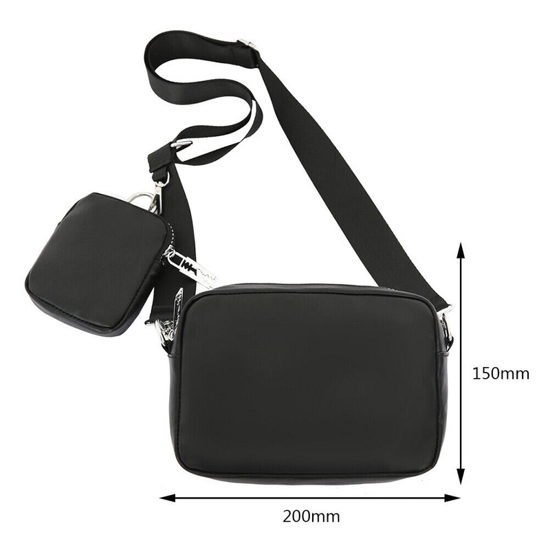 #A Fashion Crossbody Bags PU Leather Crossbody Handbags Women Men for Sports Tra