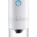 Electric Coffee Grinder USB Rechargeable Auto Cafe Beans Grinding (White) Newly