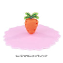 Silicone Heat-resistant Dust-proof Sealed Cup Lid Food Wrap Cover (Radish)