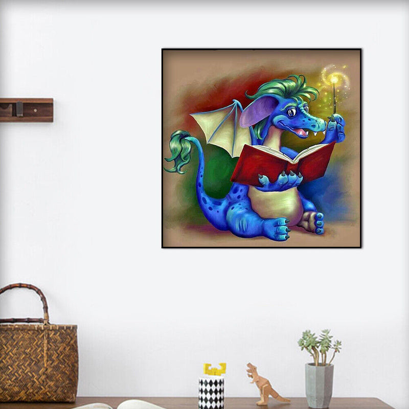 Magical Dragon Full Round Drill Mosaic DIY Art Picture of Rhinestone Decoration