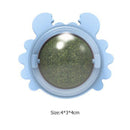 Rotatable Cat Treat Toys with Catnip Snack Licking Ball Kitten Molar (Blue)