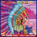 Handmade African Girl 5D DIY Full Round Drill Drawing Kit Diamond Painting
