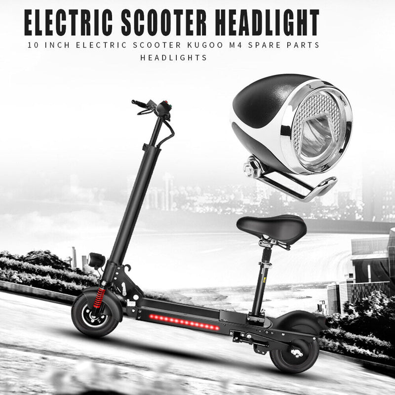 10 inch Electric Scooter Headlight Lamp E-scooter Front Light for Kugoo M4 Newly