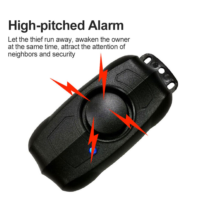 Wireless Remote Control Bicycle Alarm Motorcycle Vibration Warning Sensor Newly