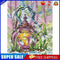 #A Full Cross Stitch 14CT Cotton Thread DIY Lantern Printed Embroidery Kits Deco