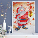 5D DIY Part Special Shape Drill Rhinestone Diamond Painting Santa Claus Handw