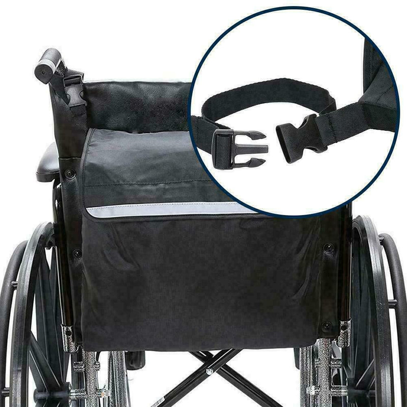 Multifunction Wheelchair Bag Mobility Scooter Padded Backpack Rear F1X7 Z8B4
