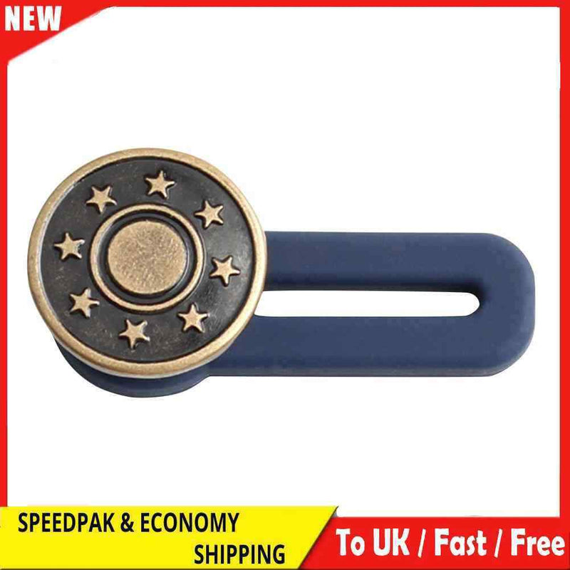Metal Silicone Button Adjustable Detachable Extension Jeans Button Fastener