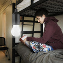 LED Hanging Light Bulb Battery Powered Colorful Pull Cord Bulbs (Black) Newly