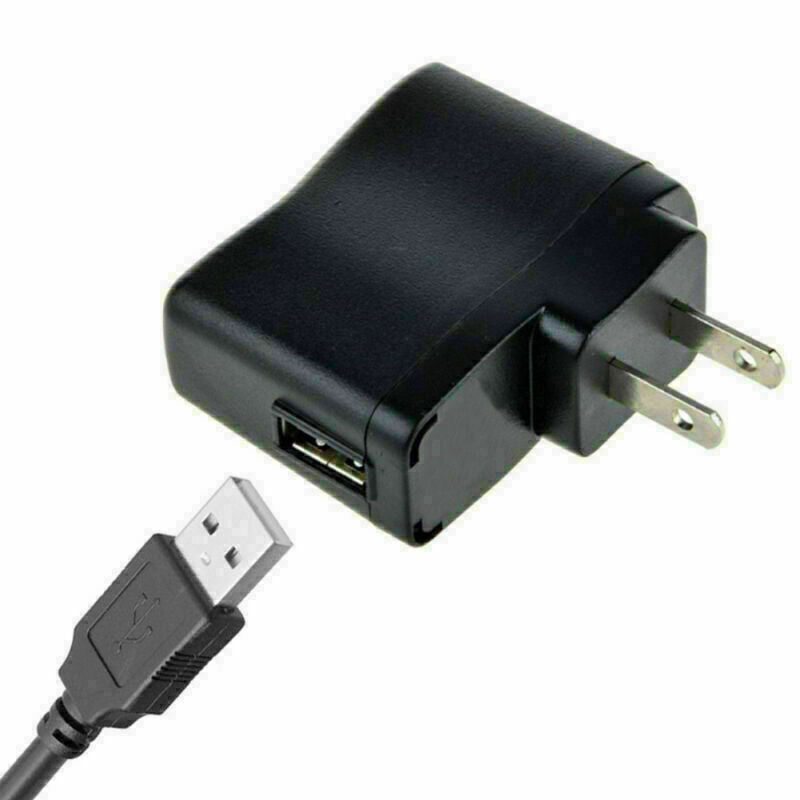 2 Pin Plug Power Adapter Charger For AC 110V-240V to Q5L8 5V 500mA-USB-Xmas Q8S9