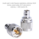 BNC Female to UHF Male Connector PL259 RF Coaxial Coax UHF to BNC Adapter