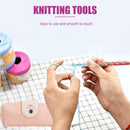 Crochet Hooks Set Soft Handle Yarn Stitches Weave Knitting Needles Sewing T