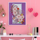 flower 5D DIY Partial Special Shape Drill Diamond Painting Newly