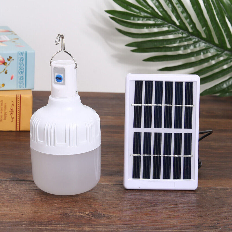 13W LED Solar Light USB Charging Lamp Bulb for Outdoor Garden Camping Fishing
