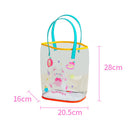 Summer PVC Clear Women Jelly Handbag Cartoon Cute Women Beach Travel Tote Bags