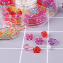 150pcs Mixed Children DIY Beads Set for Jewelry Making Accessory(Crystal 2)