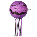 Holiday Decor Bat Paper Lantern Reusable for Ghost Festival Supplies (25cm)