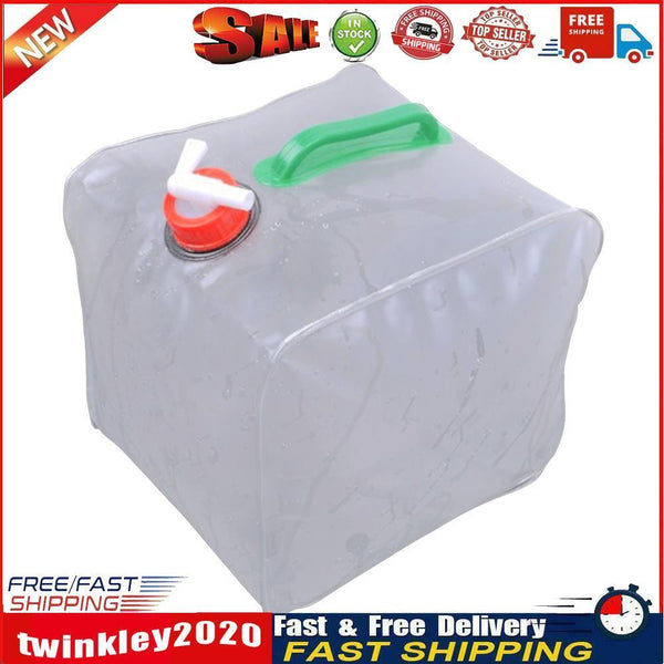Foldable Water Storage Container Hiking Fishing Camping Drinking Bag (10L) Newly