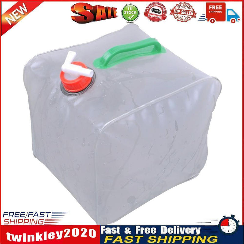 Foldable Water Storage Container Hiking Fishing Camping Drinking Bag (10L) Newly