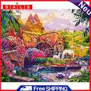 Hand Painted DIY Painting By Numbers Kits Animals Oil Canvas Mural Arts Craft