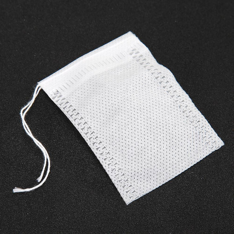 100pcs Empty Scent Drawstring Tea Bag Seal Filter Herb Spice Pouch (5x7cm)