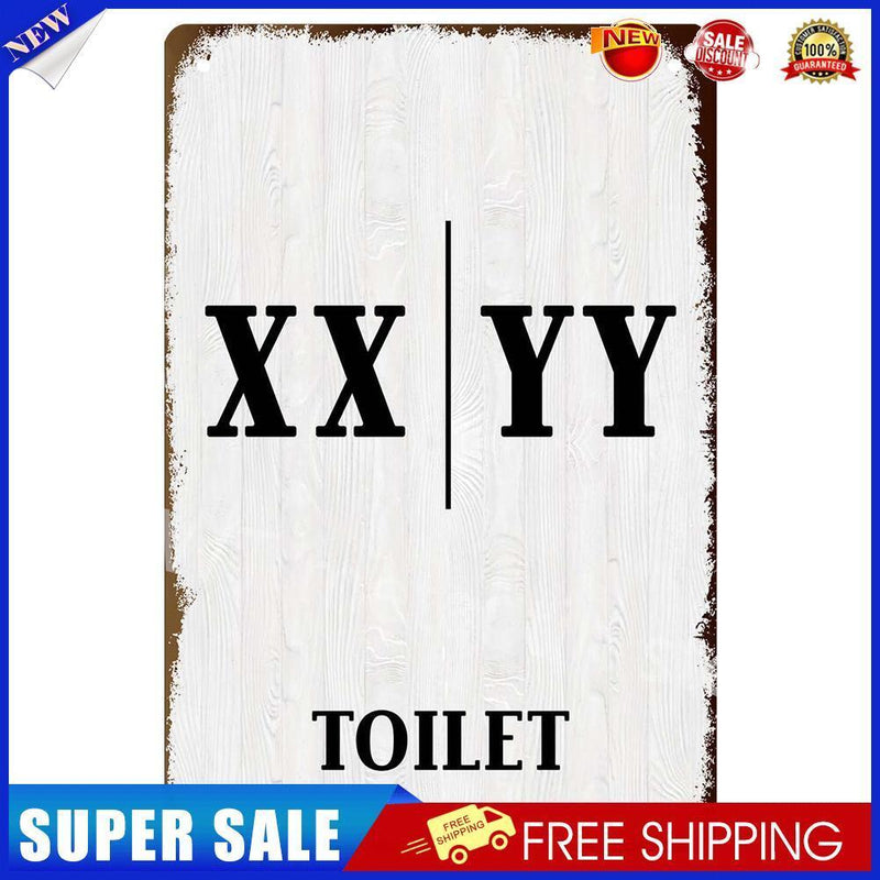 Rectangular Metal Sign Plaque Tin Signs Toilet Tin Plate Art Wall Posters