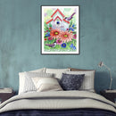 DIY Diamond Painting Bird House Full Round Drill Mosaic Art Picture Decor